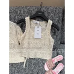Dior 2025 Spring/Summer Collection 🤍 Elegant Knit Vest - Bow Knot Openwork Cardigan - Image 17