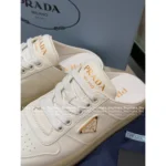 Prada Lazy Girl’s Favorite! 2025S New △ Triangle Logo Genuine Leather / Metallic Accent Lace-Up Mules for Women - Image 18