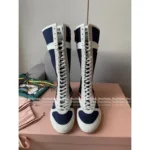 miumiu 2025 Spring/Summer Collection 🥊 Jang Wonyoung Inspired Boxing Boots - Gymnasium Tech Fabric & Suede Leather - Image 16