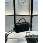 Chanel 2025 New Collection 🖤 "Cool to the Max" - Personal Keep Edition All Black CF Handle Mini Bag - Top Handle with Chain Strap - Image 13