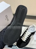 Celine 2025 Spring/Summer Collection 👟©️ Embroidered Logo Motion Shoes - Cloud Comfort Classic Runner Style - Image 8