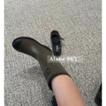 Chanel NEW Colorway / Must-Have Classic! 🫒 Olive Green Rain Boots - High-End Style, Worn by Influencers & Models (Tall Version) - Image 10
