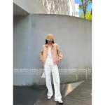 Dior 2025 Early Fall Collection 🐝 Embroidered Bee Logo Jacket - Zip-Up Notch Collar Utility Coat - Image 5