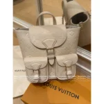 Louis Vuitton  Strawberry Mousse Pink 🎀 2025SS Classic Four-Leaf Clover Print Duma Backpack - Genuine Leather Mini Bookbag - Image 14