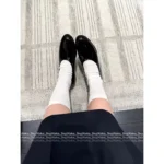 Chanel 2025C New Collection 🖤 Retro Mirror Patent Leather Loafers - Pointed Toe w/ Crystal Logo & Elegant Finish - Image 15