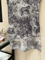 Dior 2025 Spring/Summer Collection 🌸 Ink Painting Print Blouse - Asymmetric Hem & Artistic Drapery (Personal Keep Edition~) - Image 18