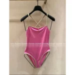 Chanel 2025 Coco Beach Collection 🩱 Crystal Logo Swimsuit Set - One-Piece & Bikini w/ Detachable Straps - Image 12