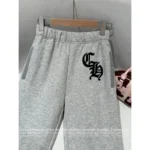 CHROME HEARTS 2025 SS Early Fall Full Collection Grey Print Logo Set - Cross Design Hoodie/Pullover/Shorts/Pants - Image 8