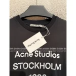 ACNE STUDIOS Classic "1996" Logo Print Tee 🔎 Unisex Cotton Short Sleeve Shirt - Oversized Fit - Image 18