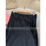 miumiu 25SS Early Fall Collection 🔎 American Retro Prep Style - Casual Baseball Jacket & Matching Skirt - Image 9