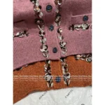 Chanel 25A Haute Atelier Collection ❕ Strap Detail Camisole - Sequined Embroidered Logo & Lace Trim Wool Vest - Image 20
