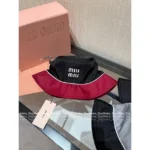 miumiu Gift Box Packaging 🎩 25 Spring/Summer Collection - UPF Sun Protection Hat with Letter Logo - Image 12
