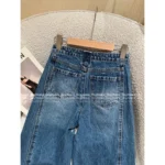 ACNE STUDIOS 25SS Niche Streetwear Design 👖 Daisy Embroidery Denim - High-Waisted Flared Jeans w/ Beaded Details 🌼 - Image 13