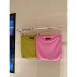 miumiu 25SS New Colorway 🥑 Women's Elastic Knit Tube Top - K-Pop Girl Group Inspired Letter Logo - Image 8