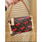 2025 Collaboration TM Nano Alma Collection 🍒 Cherry Print Leather Handbag - Full Series of Mini Totes 👜 - Image 8
