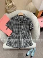 miumiu 2025SS Spring/Summer Collection 🖤 Letter Logo Plaid Series - Slip Dress/Short Sleeve Shirt/Mini Skirt - Image 26