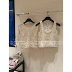 Dior 2025 Spring/Summer Collection 🤍 Elegant Knit Vest - Bow Knot Openwork Cardigan - Image 16