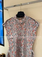 Louis Vuitton 2025SS Spring/Summer Collection 🌷 Colorful Clover Print Shirt Dress - Adjustable Belt & Signature Logo - Image 8
