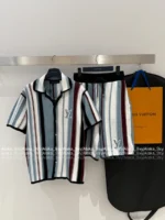 Louis Vuitton 2025SS Early Spring Collection 👔 Gender-Neutral Knit Set - Heavy Embroidery Notch Collar & Color-Block Jacquard - Image 8