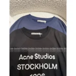 ACNE STUDIOS Classic "1996" Logo Print Tee 🔎 Unisex Cotton Short Sleeve Shirt - Oversized Fit - Image 17