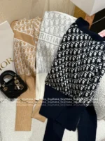 Dior 2025 Spring/Summer Collection ⭐️ Celebrity-Inspired Set - Reversible Jacquard Knit Blazer & Wide-Leg Pants (Wool/Cashmere Blend) - Image 17