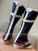 miumiu 2025 Spring/Summer Collection 🥊 Jang Wonyoung Inspired Boxing Boots - Gymnasium Tech Fabric & Suede Leather - Image 14