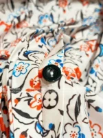 Louis Vuitton 2025SS Spring/Summer Collection 🌷 Colorful Clover Print Shirt Dress - Adjustable Belt & Signature Logo - Image 7