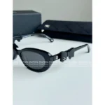 Chanel 25B Detachable Leather Bow Glasses 🎀 Round Frame Cat-Eye Sunglasses - Celebrity Inspired 🕶️ - Image 5