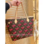 2025 Collaboration TM Nano Alma Collection 🍒 Cherry Print Leather Handbag - Full Series of Mini Totes 👜 - Image 7