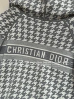 Dior 2025 Spring/Summer Collection 🩶 Reversible Zip Hoodie - Double-Faced Cashmere Blend w/ Jacquard Logo - Image 20