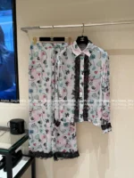 Chanel 25B Early Fall Collection 🌈 Rainbow Print Logo Lace-Trim Series - Camisole/Shorts/Shirt/Lounge Pants (with Silk) - Image 20