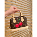 2025 Collaboration TM Nano Alma Collection 🍒 Cherry Print Leather Handbag - Full Series of Mini Totes 👜 - Image 6