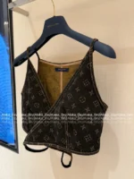 Louis Vuitton 2025 Spring/Summer Collection 🔍 Must-Have "Spicy Girl" Set ❕ Signature Print Logo Tank & High-Waist Straight-Leg Jeans - Image 10