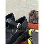 Prada 2025SS New Collection 🔍 Platform Mary Janes - Chunky & Classic Tri-Logo (Imported Full-Grain Leather) - Image 11