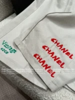 Chanel Vintage Floral Print Set 🌷 Pussy-Bow Blouse & Embroidered Shorts - Notch Collar w/ Letter Logo - Image 21