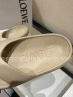 Loewe 2025/Foam Pebble Collection 🐻 Cloud Comfort Slides - Metallic Accent Platform Flip-Flops - Image 20