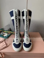 miumiu 2025 Spring/Summer Collection 🥊 Jang Wonyoung Inspired Boxing Boots - Gymnasium Tech Fabric & Suede Leather - Image 34
