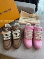 Louis Vuitton 2025 Summer Collection 🌸 Premium Couple Trainer Sneakers - Sakura Pink w/ Gift Box Packaging (Other Colors: Contact Customer Service) - Image 10