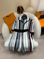 Louis Vuitton 2025SS Early Spring Collection 👔 Gender-Neutral Knit Set - Heavy Embroidery Notch Collar & Color-Block Jacquard - Image 19