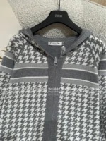 Dior 2025 Spring/Summer Collection 🩶 Reversible Zip Hoodie - Double-Faced Cashmere Blend w/ Jacquard Logo - Image 17