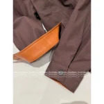 miumiu 2025SS Spring/Summer Collection 🤎 Must-Have "Spicy Girl" Set❗️ Vintage Maillard Tone Letter Logo Jacket / High-Waist Emblem Pleated Skirt - Image 12