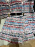 Chanel 2025S Early Spring Runway Collection 💗 Haute Tweed Coord Set - Imported Colorful Bouclé w/ Printed Lining - Image 31