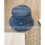 Chanel In Stock❗️ 25C Spring/Summer Collection 🧢 Heavy Denim Pearl-Embroidered Cap - Fisherman/Baseball Style w/ Logo & UV Protection - Image 12