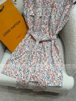 Louis Vuitton 2025SS Spring/Summer Collection 🌷 Colorful Clover Print Shirt Dress - Adjustable Belt & Signature Logo - Image 20