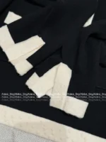 Chanel 2025A Spring/Summer Collection 🖤 Classic Black & White Contrast - 100% Imported Wool Knit Series (Short Sleeve/Dress/Cardigan/Full Collection) - Image 34