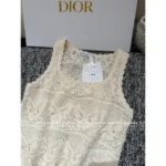 Dior 2025 Spring/Summer Collection 🤍 Elegant Knit Vest - Bow Knot Openwork Cardigan - Image 10