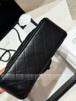 Chanel 2025 New Collection 🖤 "Cool to the Max" - Personal Keep Edition All Black CF Handle Mini Bag - Top Handle with Chain Strap - Image 28
