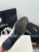 Chanel 2025S New Collection 🌺 Leather Camellia Flats - 3D Floral Logo & Round-Toe Ballet Shoes - Image 30