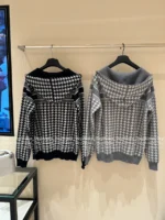Dior 2025 Spring/Summer Collection 🩶 Reversible Zip Hoodie - Double-Faced Cashmere Blend w/ Jacquard Logo - Image 16