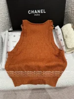 Chanel 25A Haute Atelier Collection ❕ Strap Detail Camisole - Sequined Embroidered Logo & Lace Trim Wool Vest - Image 36